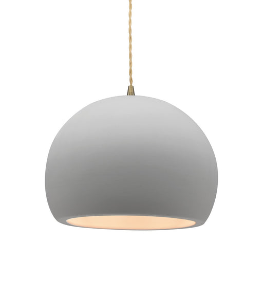 Justice Designs - CER-6533-BIS-ABRS-BEIG-TWST - One Light Pendant - Radiance - Bisque