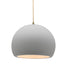 Justice Designs - CER-6533-BIS-ABRS-BEIG-TWST - One Light Pendant - Radiance - Bisque