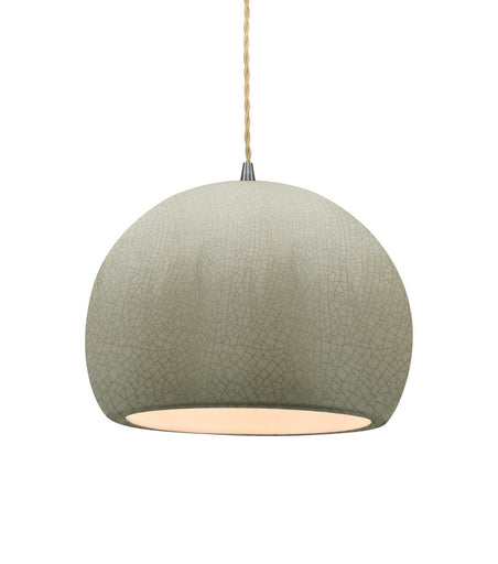 Radiance One Light Pendant Celadon Green Crackle