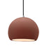 Justice Designs - CER-6533-CLAY-NCKL-BKCD - One Light Pendant - Radiance - Canyon Clay