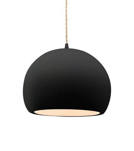 Radiance One Light Pendant Carbon - Matte Black