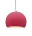 Justice Designs - CER-6533-CRSE-NCKL-BKCD - One Light Pendant - Radiance - Cerise