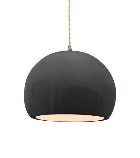 Radiance One Light Pendant Gloss Grey