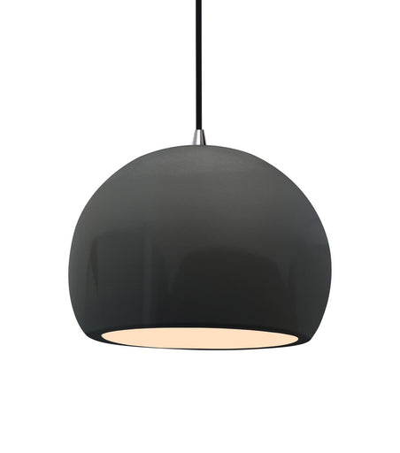 Radiance One Light Pendant Gloss Grey