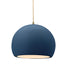 Justice Designs - CER-6533-MDMT-ABRS-BEIG-TWST - One Light Pendant - Radiance - Midnight Sky w/ Matte White