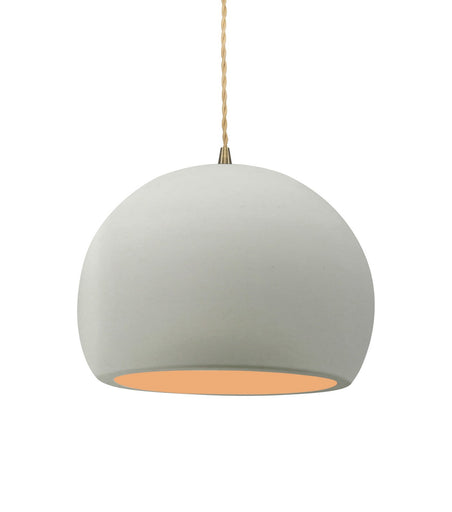 Radiance One Light Pendant Matte White w/ Champagne Gold