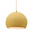 Justice Designs - CER-6533-MYLW-ABRS-BEIG-TWST - One Light Pendant - Radiance - Muted Yellow