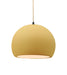 Justice Designs - CER-6533-MYLW-MBLK-BEIG-TWST - One Light Pendant - Radiance - Muted Yellow