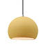 Justice Designs - CER-6533-MYLW-NCKL-BKCD - One Light Pendant - Radiance - Muted Yellow
