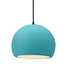 Justice Designs - CER-6533-RFPL-MBLK-BKCD - One Light Pendant - Radiance - Reflecting Pool