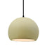 Justice Designs - CER-6533-VAN-MBLK-BKCD - One Light Pendant - Radiance - Vanilla (Gloss)
