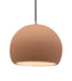 Justice Designs - CER-6535-ADOB-NCKL-BKCD - One Light Pendant - Radiance - Adobe