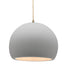 Justice Designs - CER-6535-BIS-ABRS-BEIG-TWST - One Light Pendant - Radiance - Bisque