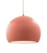 Justice Designs - CER-6535-BSH-ABRS-BEIG-TWST - One Light Pendant - Radiance - Gloss Blush