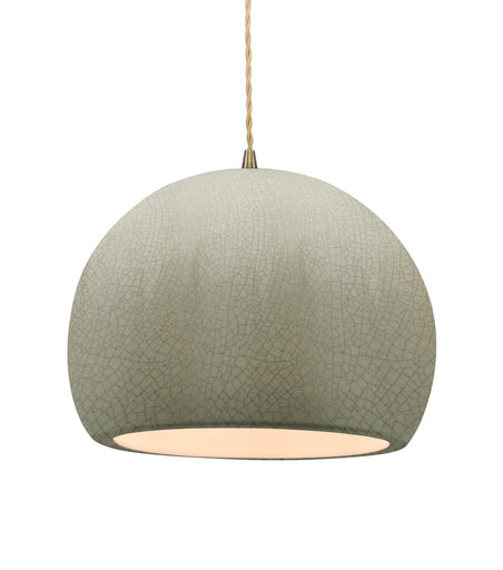 Radiance One Light Pendant Celadon Green Crackle