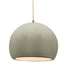 Justice Designs - CER-6535-CKC-ABRS-BEIG-TWST - One Light Pendant - Radiance - Celadon Green Crackle