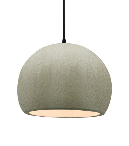 Radiance One Light Pendant Celadon Green Crackle
