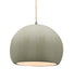 Justice Designs - CER-6535-CKC-NCKL-BEIG-TWST - One Light Pendant - Radiance - Celadon Green Crackle