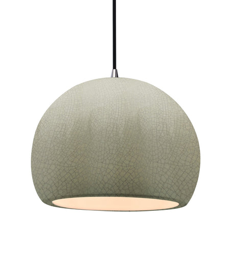 Radiance One Light Pendant Celadon Green Crackle