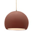 Justice Designs - CER-6535-CLAY-ABRS-BEIG-TWST - One Light Pendant - Radiance - Canyon Clay