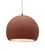 Justice Designs - CER-6535-CLAY-MBLK-BEIG-TWST - One Light Pendant - Radiance - Canyon Clay