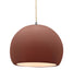 Justice Designs - CER-6535-CLAY-NCKL-BEIG-TWST - One Light Pendant - Radiance - Canyon Clay