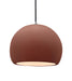 Justice Designs - CER-6535-CLAY-NCKL-BKCD - One Light Pendant - Radiance - Canyon Clay