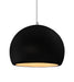 Justice Designs - CER-6535-CRB-NCKL-WTCD - One Light Pendant - Radiance - Carbon - Matte Black