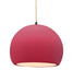 Justice Designs - CER-6535-CRSE-MBLK-BEIG-TWST - One Light Pendant - Radiance - Cerise