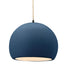 Justice Designs - CER-6535-MDMT-MBLK-BEIG-TWST - One Light Pendant - Radiance - Midnight Sky w/ Matte White