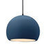 Justice Designs - CER-6535-MDMT-MBLK-BKCD - One Light Pendant - Radiance - Midnight Sky w/ Matte White