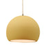 Justice Designs - CER-6535-MYLW-ABRS-BEIG-TWST - One Light Pendant - Radiance - Muted Yellow