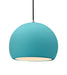 Justice Designs - CER-6535-RFPL-NCKL-BKCD - One Light Pendant - Radiance - Reflecting Pool