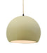 Justice Designs - CER-6535-VAN-MBLK-BEIG-TWST - One Light Pendant - Radiance - Vanilla (Gloss)