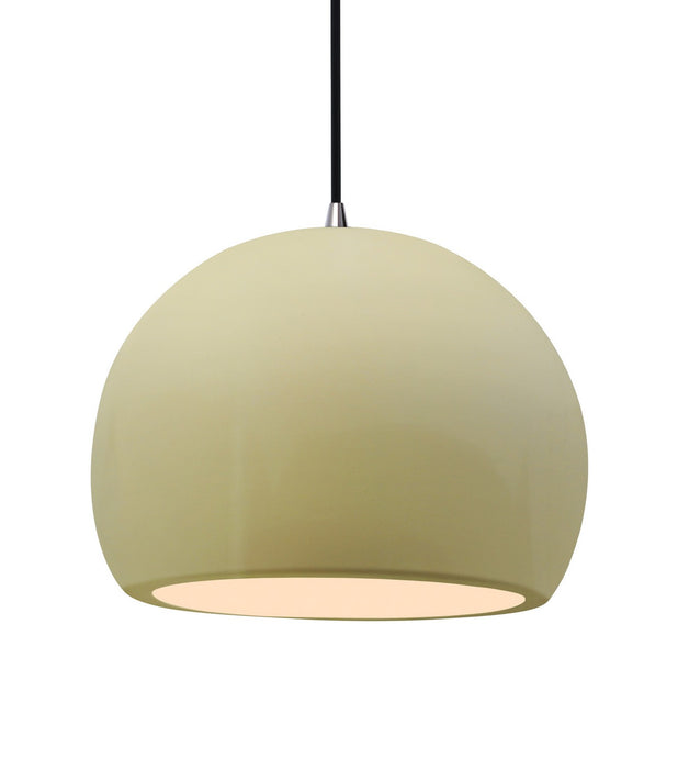 Justice Designs - CER-6535-VAN-NCKL-BKCD - One Light Pendant - Radiance - Vanilla (Gloss)