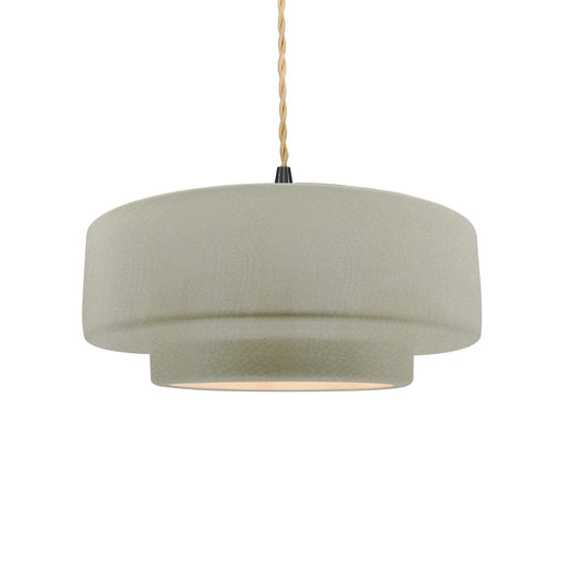 Radiance One Light Pendant Celadon Green Crackle