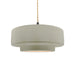Justice Designs - CER-6543-CKC-MBLK-BEIG-TWST - One Light Pendant - Radiance - Celadon Green Crackle
