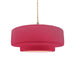 Justice Designs - CER-6543-CRSE-BRSS-BEIG-TWST - One Light Pendant - Radiance - Cerise
