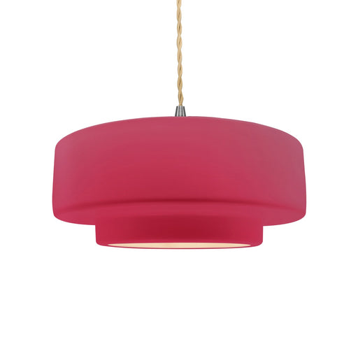 Radiance One Light Pendant Cerise