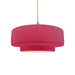 Justice Designs - CER-6543-CRSE-NCKL-BEIG-TWST - One Light Pendant - Radiance - Cerise