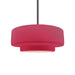 Justice Designs - CER-6543-CRSE-NCKL-RIGID - One Light Pendant - Radiance - Cerise