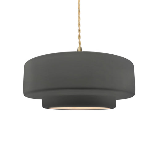 Radiance One Light Pendant Gloss Grey