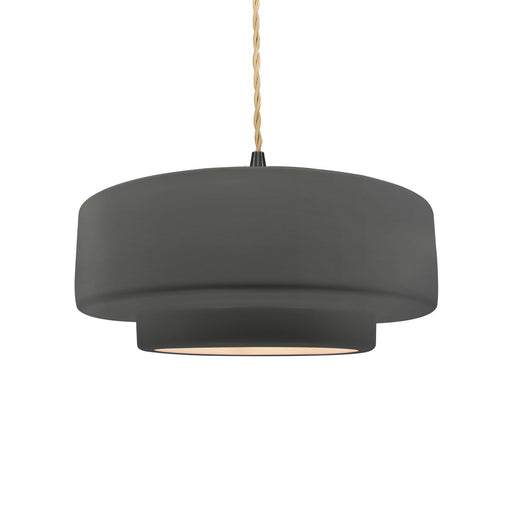 Radiance One Light Pendant Gloss Grey