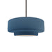 Justice Designs - CER-6543-MDMT-NCKL-RIGID - One Light Pendant - Radiance - Midnight Sky w/ Matte White