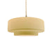 Justice Designs - CER-6543-MYLW-BRSS-BEIG-TWST - One Light Pendant - Radiance - Muted Yellow