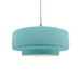 Justice Designs - CER-6543-RFPL-BRSS-BEIG-TWST - One Light Pendant - Radiance - Reflecting Pool