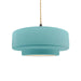 Justice Designs - CER-6543-RFPL-MBLK-BEIG-TWST - One Light Pendant - Radiance - Reflecting Pool