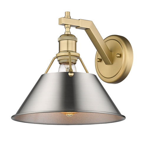 Golden - 3306-1W BCB-PW - One Light Wall Sconce - Orwell BCB - Brushed Champagne Bronze