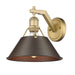 Golden - 3306-1W BCB-RBZ - One Light Wall Sconce - Orwell BCB - Brushed Champagne Bronze