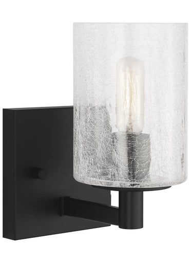 Parker One Light Wall / Bath Sconce Midnight Black